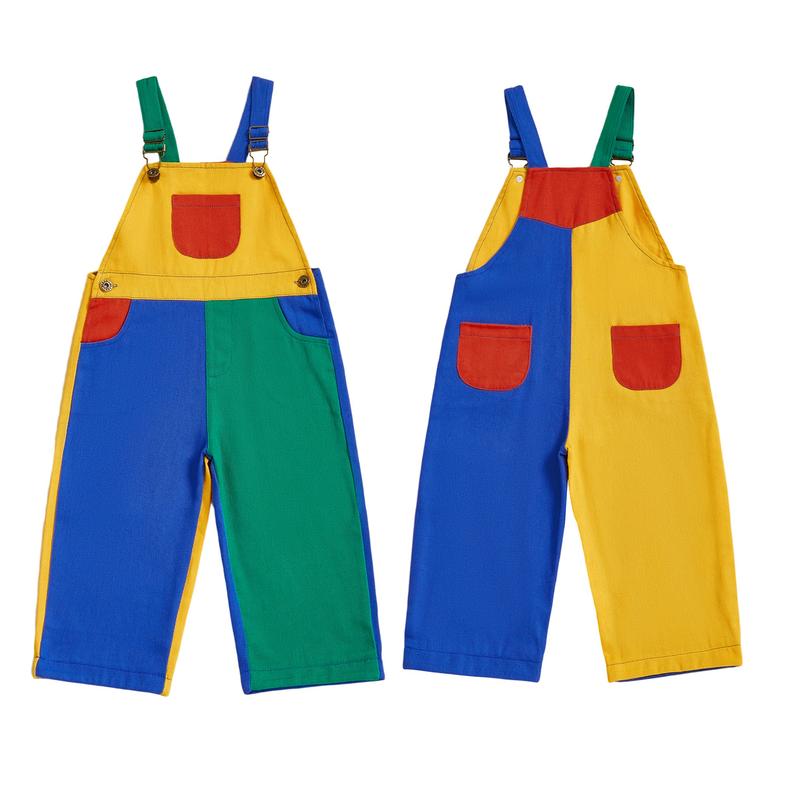 Brightpatch Kids Colorblock Cotton Twill Overalls Product Image 08