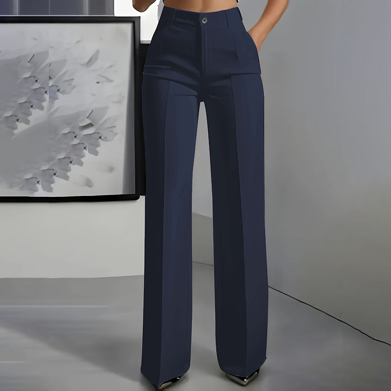 Evara High Waist Wide Leg Trousers Product Image 14