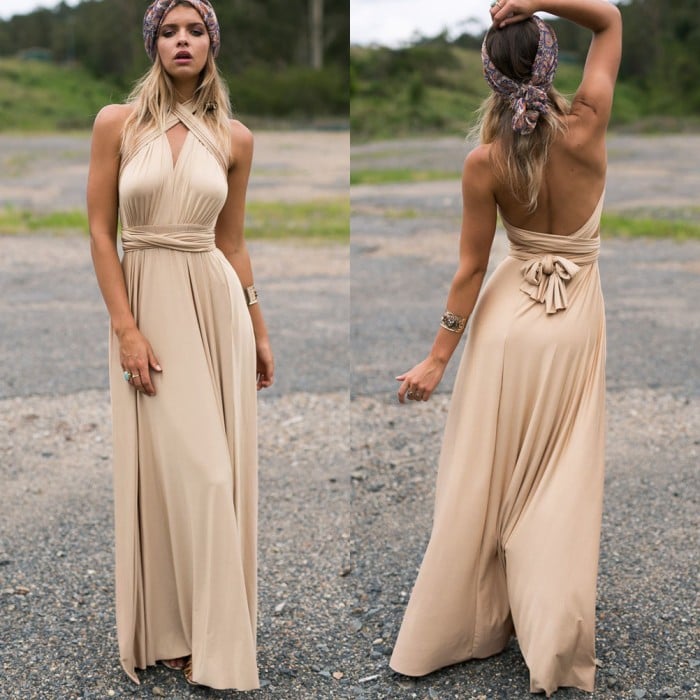 Everform Convertible Wrap Maxi Dress Product Image 13