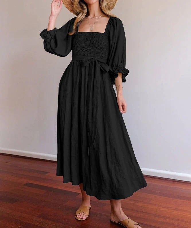 Fira Reversible Cotton Tie Back Dress Product Image 13