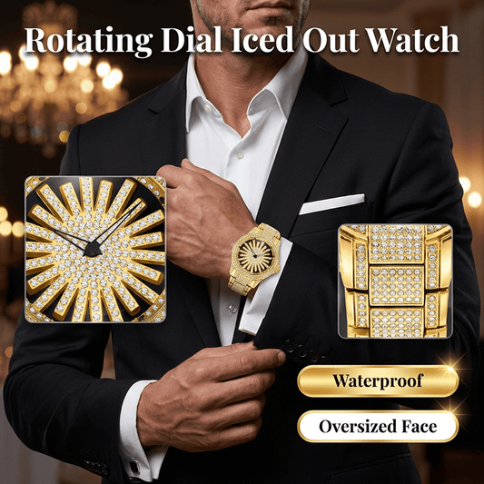 Imperial Crystal Mens Quartz Watch Spinning Center Dial Product Image 02