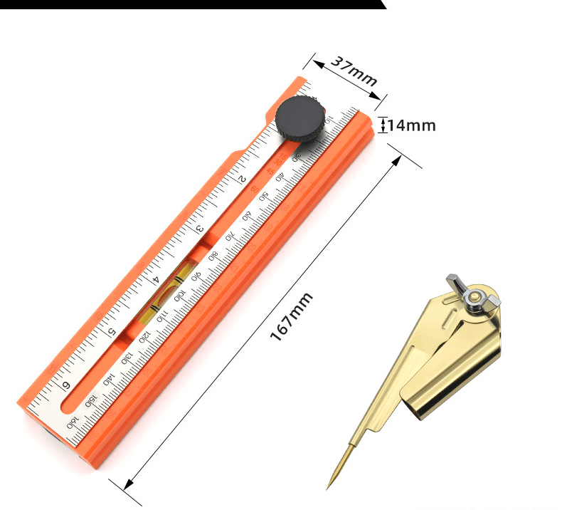 Markright Compact Aluminum Level Ruler Product Image 03