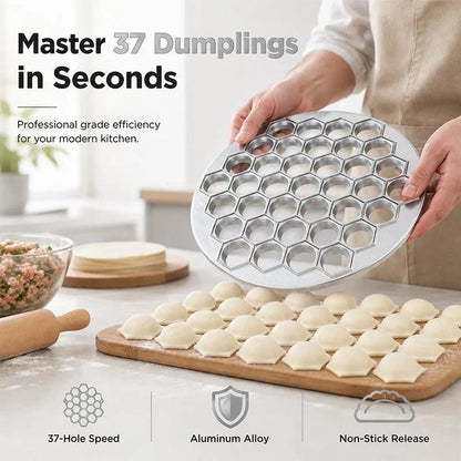 37 Hole Dumpling Maker Mold Aluminum Alloy Product Image 01