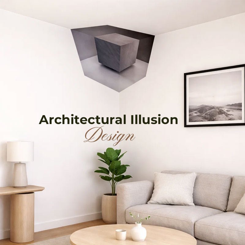 3D Corner Depth Geometric Wall Decal Product Image 02