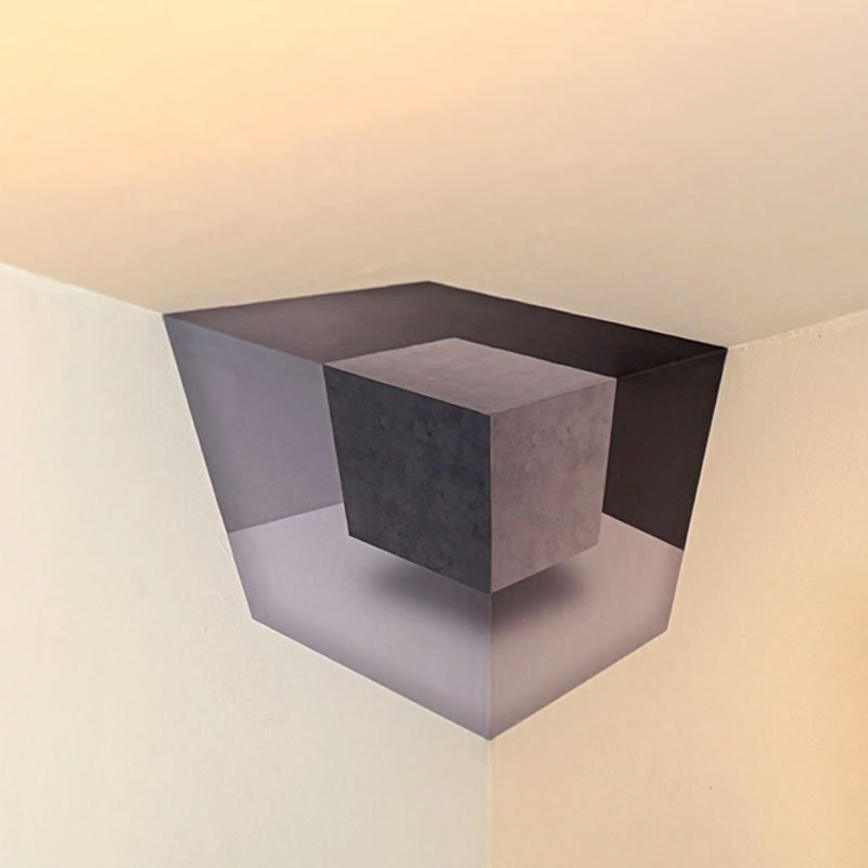 3D Corner Depth Geometric Wall Decal Product Image 09