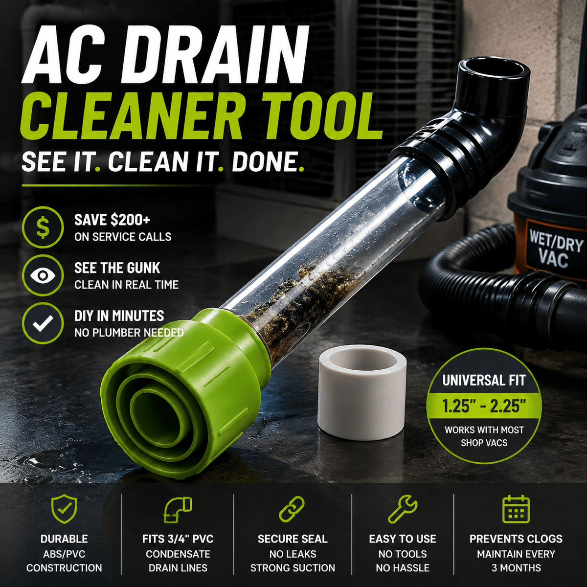 Ac Condensate Drain Cleaning Tool Product Image 01