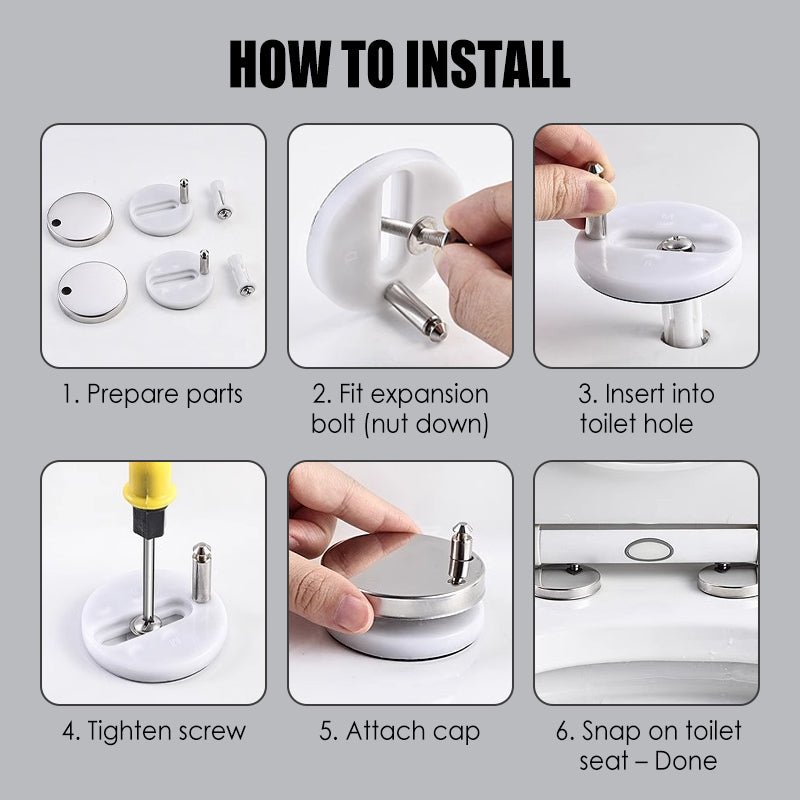 Anchorfit Stainless Toilet Seat Fastener Kit Product Image 06
