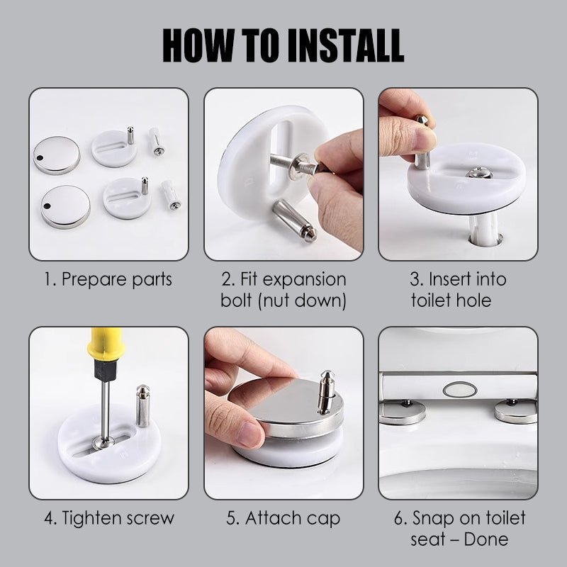 Anchorgrip Toilet Seat Fastener Kit Product Image 06
