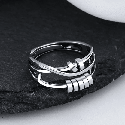 Arcora Adjustable Sterling Silver Fidget Ring Product Image 03