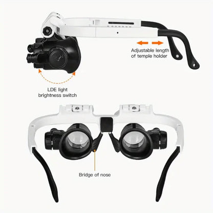 Aurora Led Head Magnifier Detail Work Product Image 05