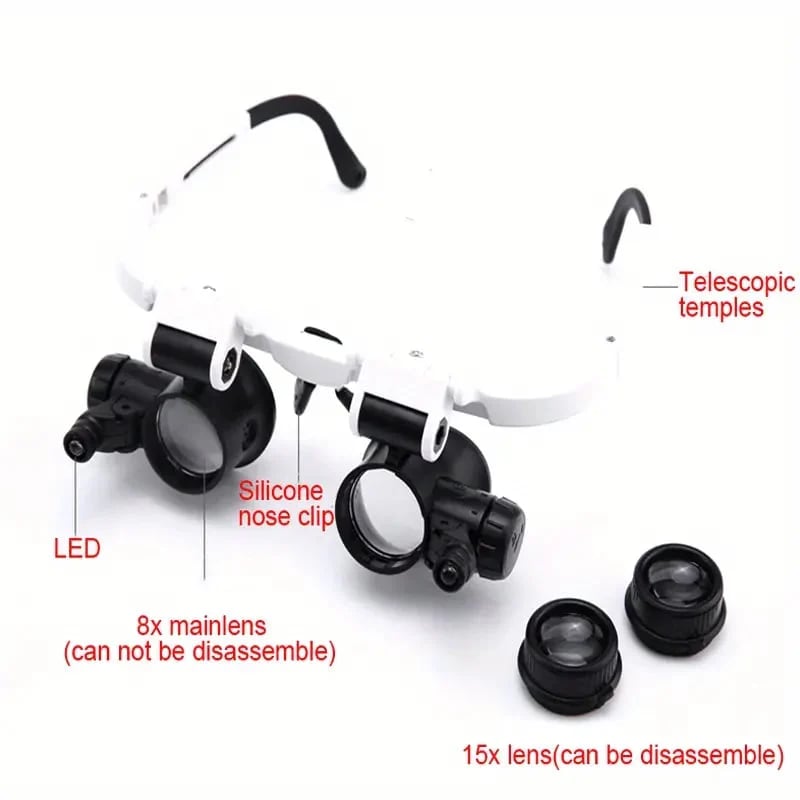 Aurora Led Head Magnifier Detail Work Product Image 08
