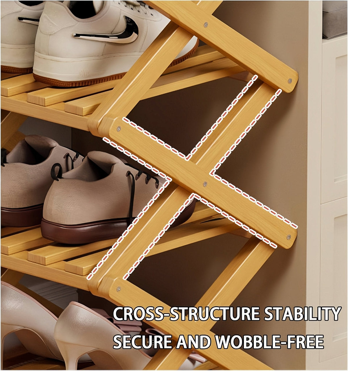 Bamboo Vertical Storage Rack Product Image 03