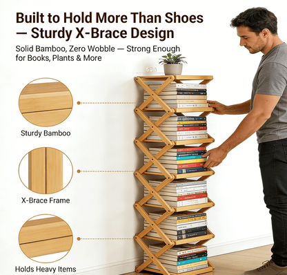 Bamboo Vertical Storage Rack Product Image 04