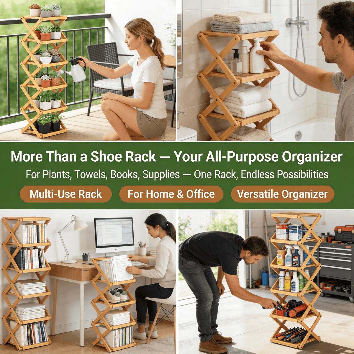 Bamboo Vertical Storage Rack Product Image 06