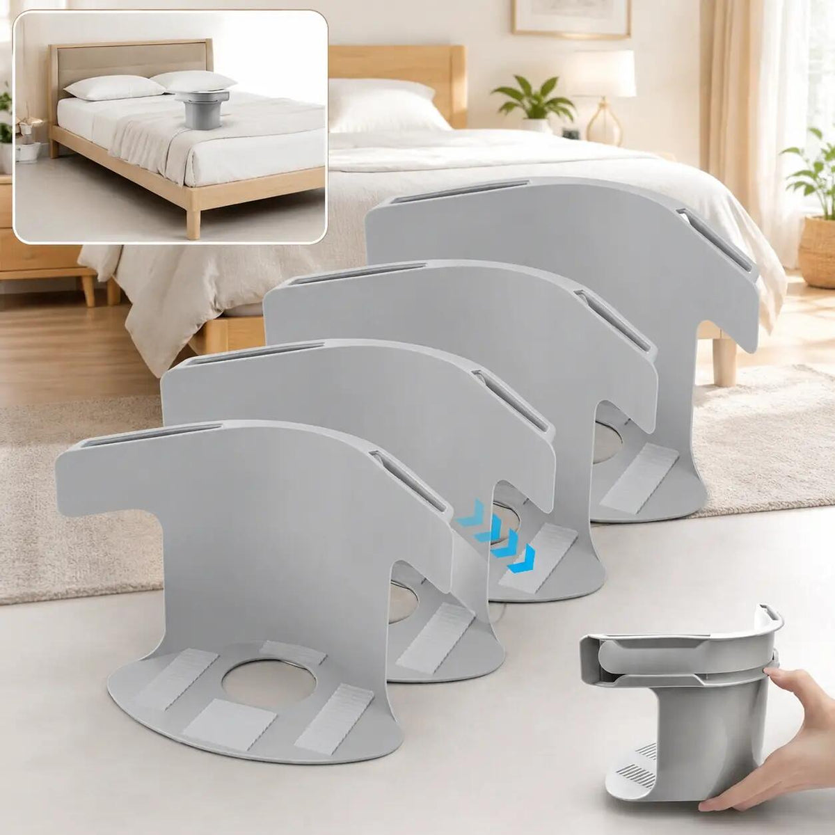 Bed Sheet Corner Clips Clear Adjustable Product Image 01