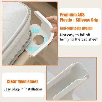 Bed Sheet Corner Clips Clear Adjustable Product Image 08