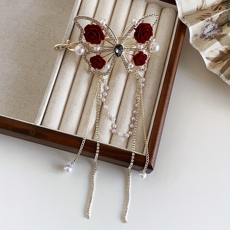 Bloomwing Rhinestone Butterfly Hairpin Product Image 02