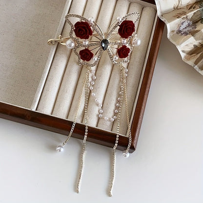 Bloomwing Rhinestone Butterfly Hairpin Product Image 02