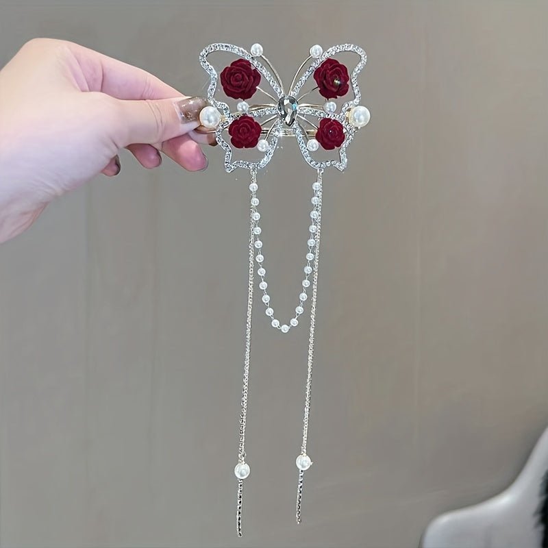 Bloomwing Rhinestone Butterfly Hairpin Product Image 07