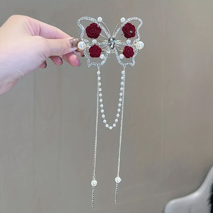 Bloomwing Rhinestone Butterfly Hairpin Product Image 07