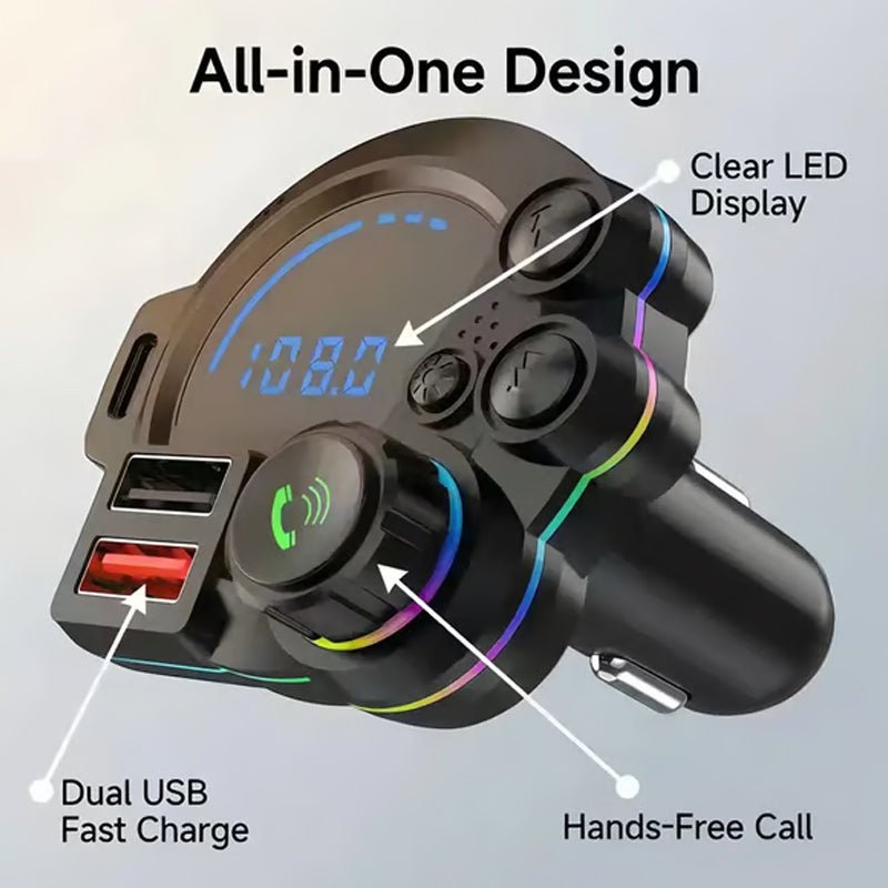 Bluetooth Car Fm Transmitter Usb Charging Product Image 01