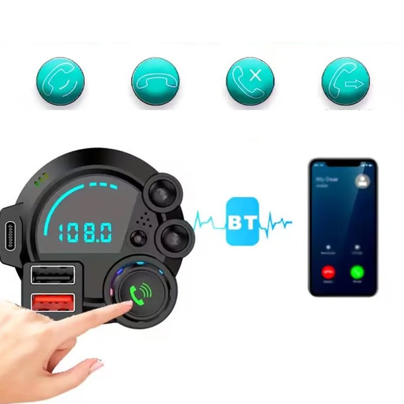 Bluetooth Car Fm Transmitter Usb Charging Product Image 06