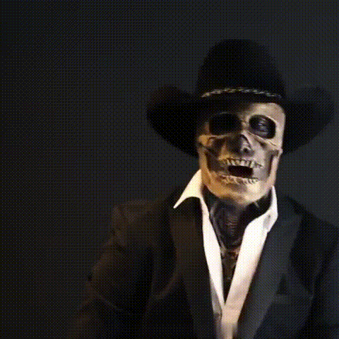 Bone Horror Face Mask Matching Hat Product Image 01