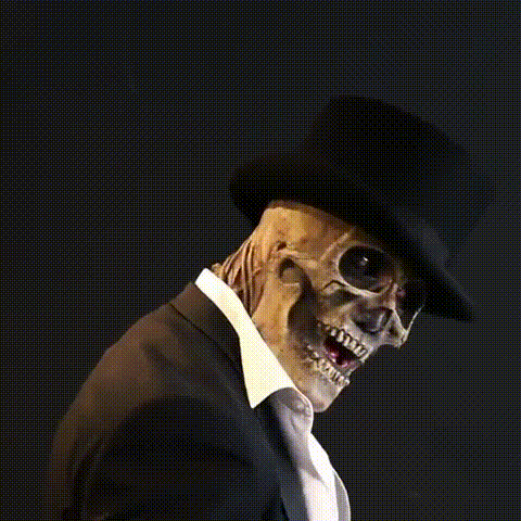 Bone Horror Face Mask Matching Hat Product Image 03