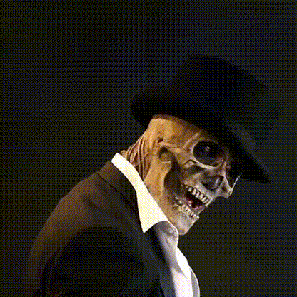 Bone Horror Face Mask Matching Hat Product Image 03