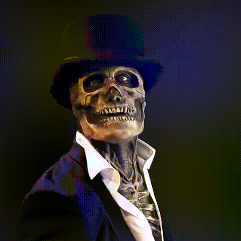 Bone Horror Face Mask Matching Hat Product Image 04