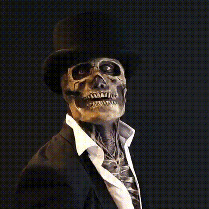 Bone Horror Face Mask Matching Hat Product Image 04