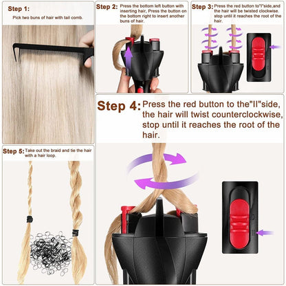 Braidsmith Rotating Electric Hair Braider Product Image 07