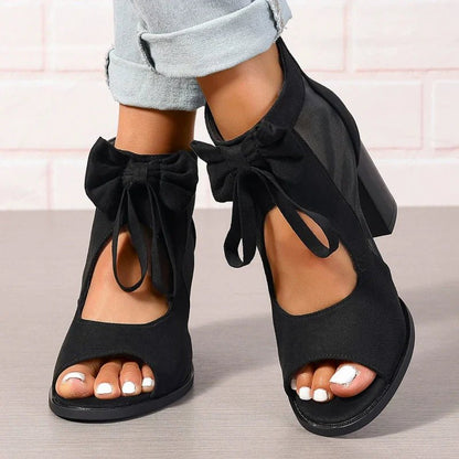 Brielle Bow Block Heel Sandals Product Image 01