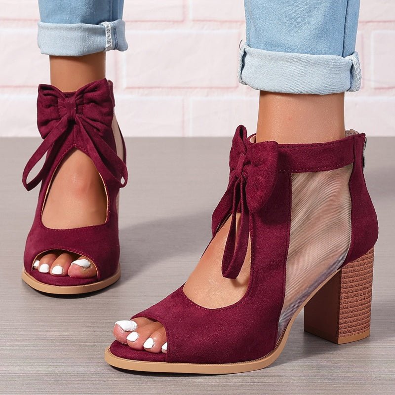 Brielle Bow Block Heel Sandals Product Image 04