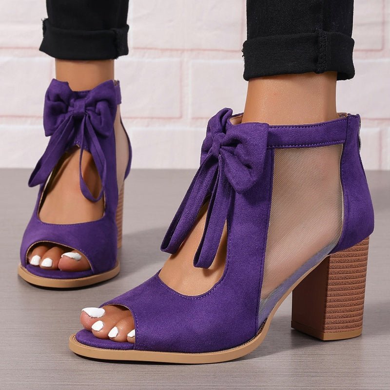 Brielle Bow Block Heel Sandals Product Image 05