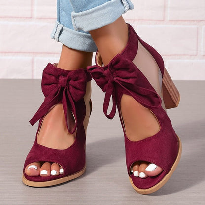 Brielle Bow Block Heel Sandals Product Image 07