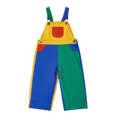 Brightpatch Kids Colorblock Cotton Twill Overalls Product Image 03