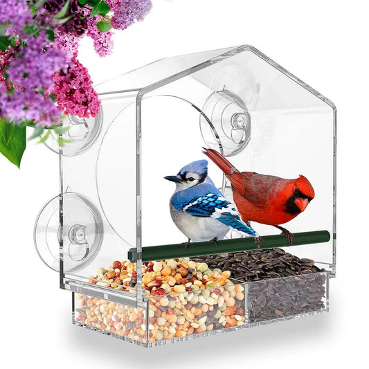 Brightview Glass Mount Bird Feeder Product Image 01