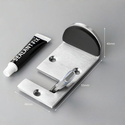 Brushed Steel Rubber Door Stop Product Image 05