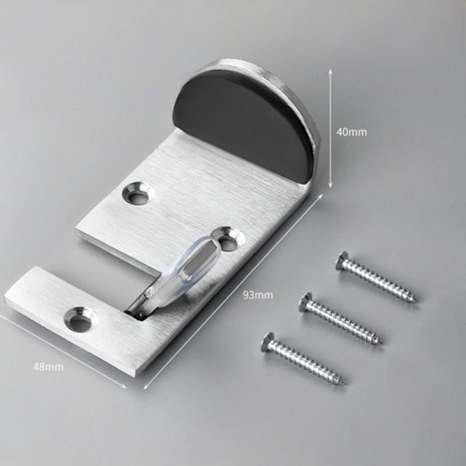 Brushed Steel Rubber Door Stop Product Image 06