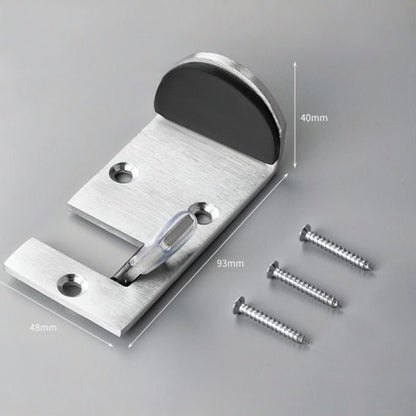 Brushed Steel Rubber Door Stop Product Image 06