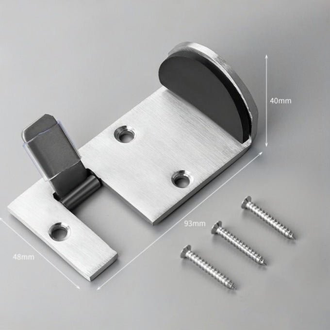 Brushed Steel Rubber Door Stop Product Image 07