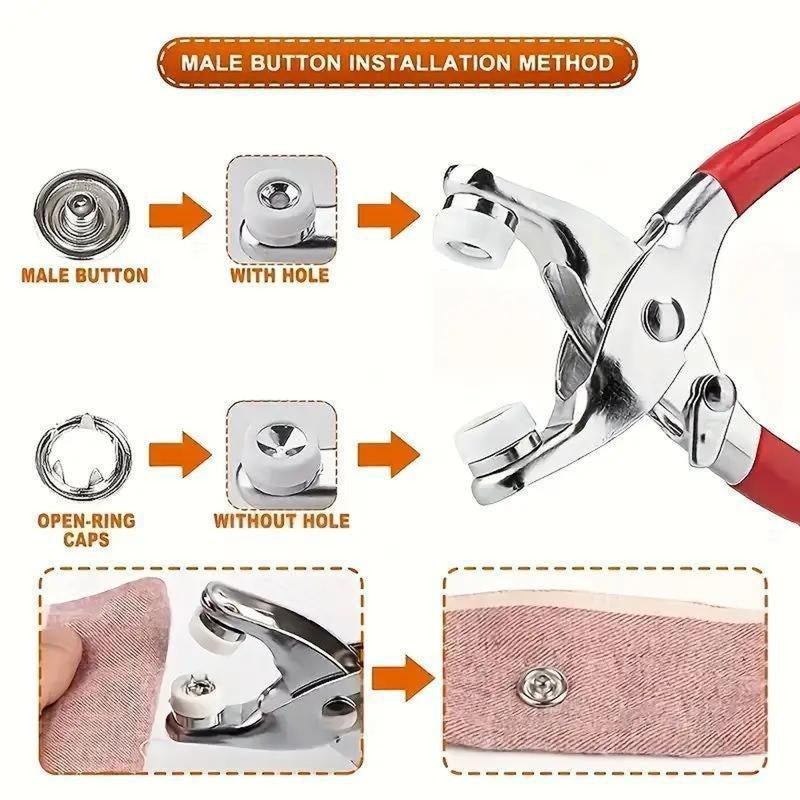 Buttonease Snap Fastener Tool Set Product Image 03