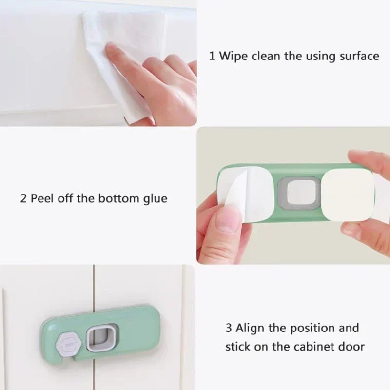 Cabinet Refrigerator Child Safety Locks Product Image 06