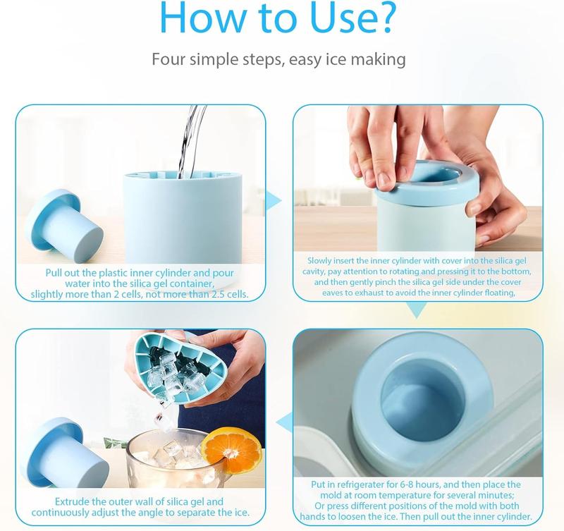 Chillpress Silicone Cylinder Ice Mold Product Image 08