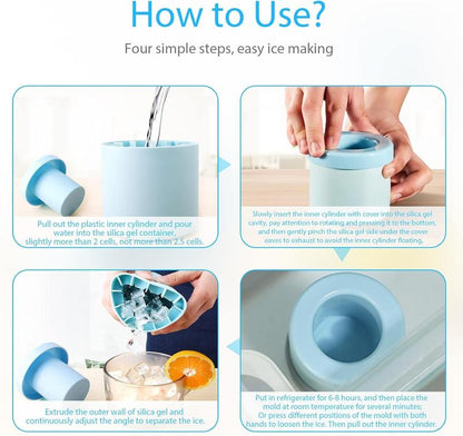 Chillpress Silicone Cylinder Ice Mold Product Image 08