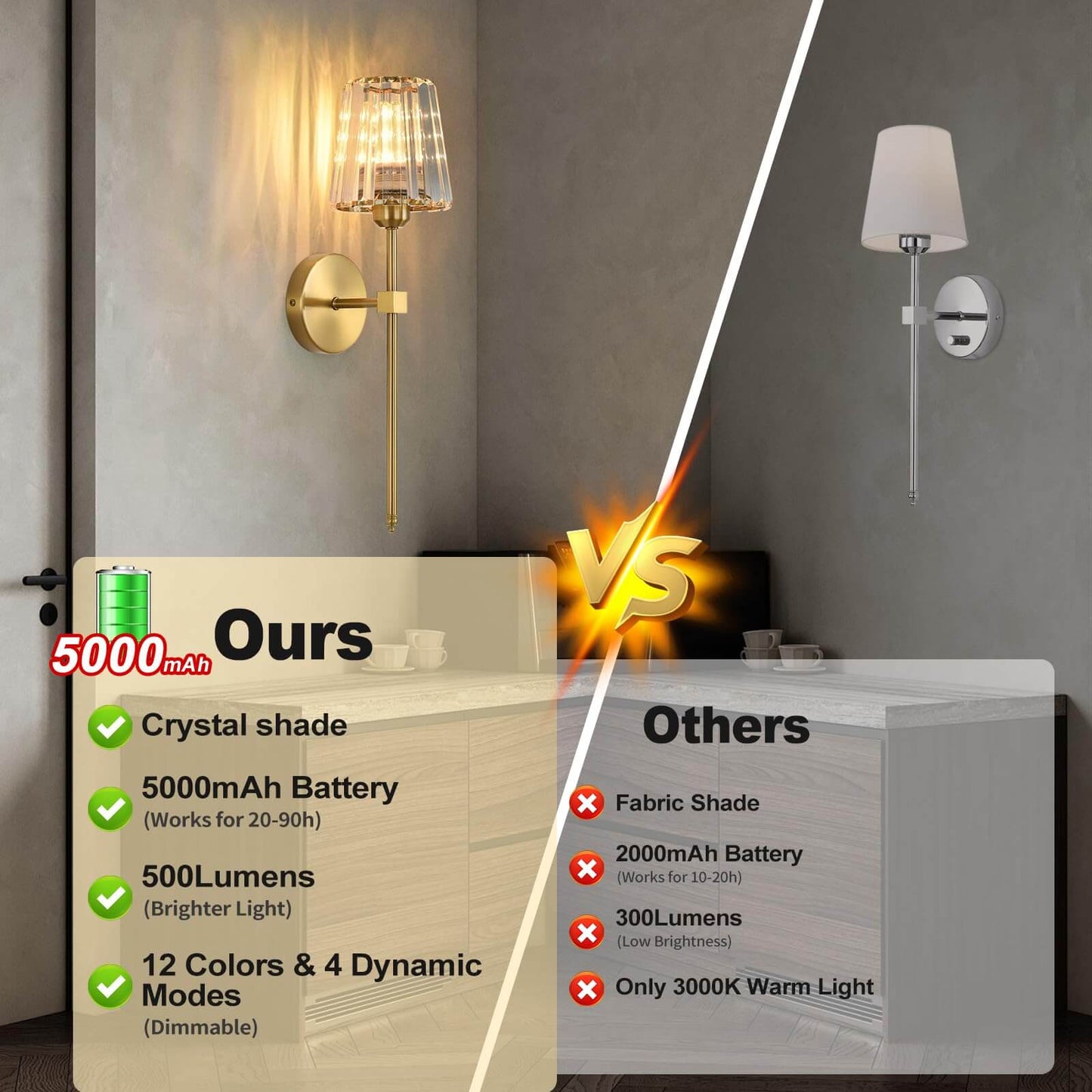 Cielo Rechargeable Rgb Wall Sconce Product Image 03