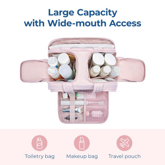 Clarix Wide Mouth Travel Toiletry Bag Product Image 01