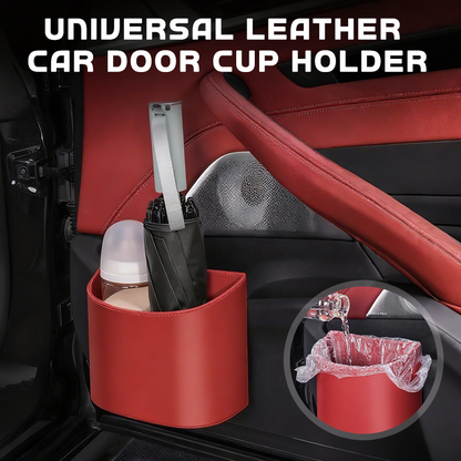 Clip On Car Cup Holder Pu Leather Product Image 03
