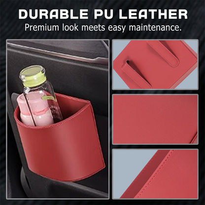 Clip On Car Cup Holder Pu Leather Product Image 04